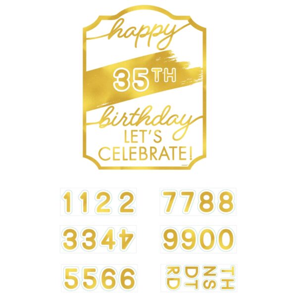 GOLDEN AGE BIRTHDAY CARDBOARD SING