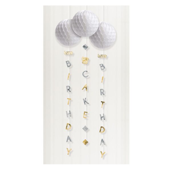 BIRTHDAY ACC. S&G HONEY COMB