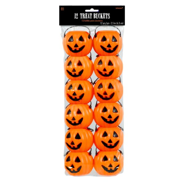 PUMPKIN PLASTIC TREAT PAILS