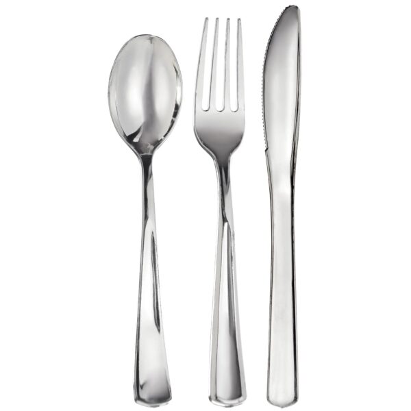 PREMIUM METALLIC ASSOARED CUTLERY CLASSIC HANDLE -SILVER
