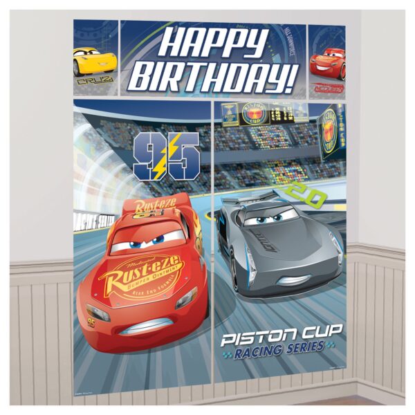 ©DISNEY/PIXAR CARS 3 SCENE SETTERS® WALL DECORATING KIT