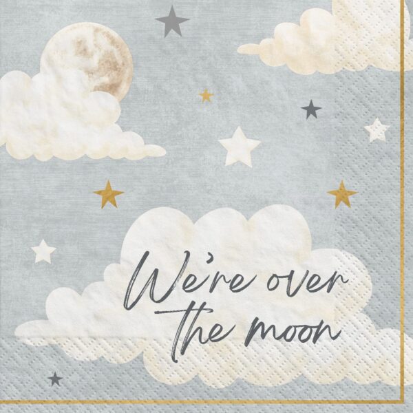 OVER THE MOON BEVERAGE NAPKINS