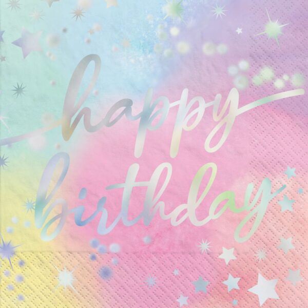 LUMINOUS HOT-STAMPED LUNCHEON NAPKINS