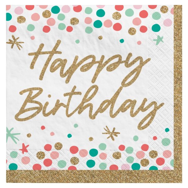 WISH BIG BIRTHDAY LUNCHEON NAPKINS