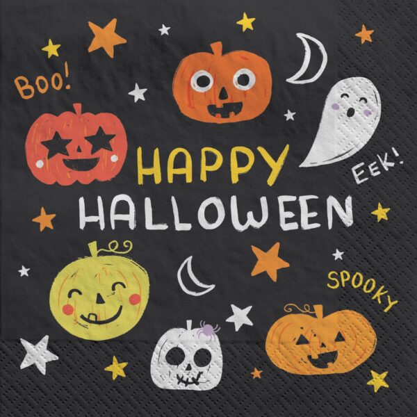 SPOOKY FRIENDS LUNCHEON NAPKINS
