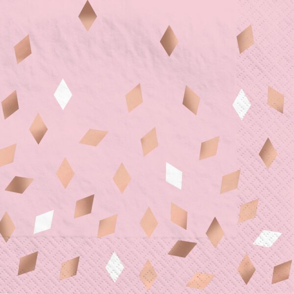 BLUSH BIRTHDAY HOT-STAMPED LUNCHEON NAPKIN