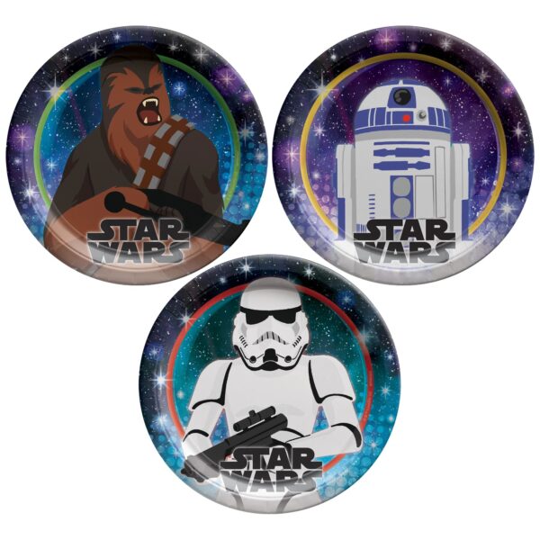 STAR WARS™ GALAXY OF ADVENTURES 7" PLATES, ASSORTED