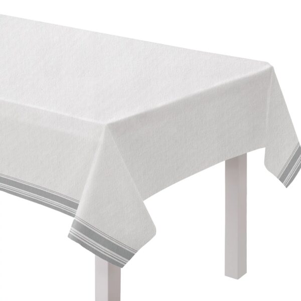 AIRLAID TABLE COVER - SILVER