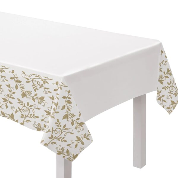 HAPPY 50TH ANNIVERSARY PLASTIC TABLE COVER