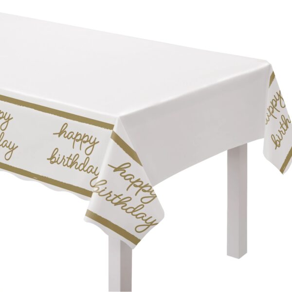 GOLDEN AGE BIRTHDAY TABLE COVER