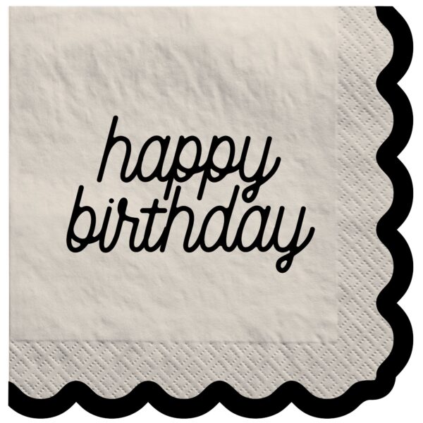 BIRTHDAY CHIC LUNCHEON NAPKINS
